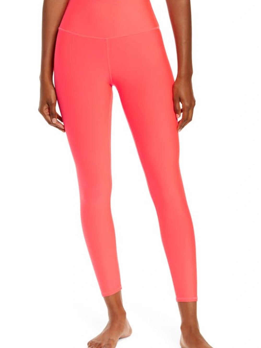ALO Yoga High-Waist Neon Coral Leggings